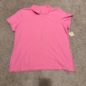 Women’s St. John's Bay Pink Cotton Polo